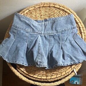 SHEIN Blue Denim Skirt